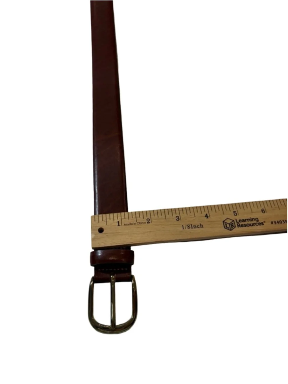 Trafalgar Leather Belt Brown Size 42 USA Made Classic Dress Belt